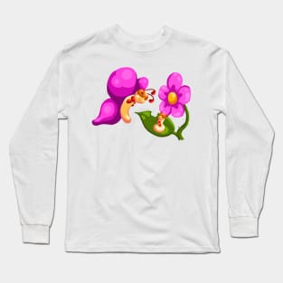 Butterfly and Caterpillar Long Sleeve T-Shirt